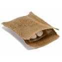 Lot de 5 sacs JUTE naturel 8 x 10 cm