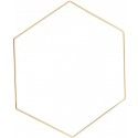 Chaks 11902, Hexagone métal doré à suspendre, 40cm
