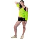 Party Pro 865390, Tee-shirt 80's résille fluo vert