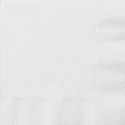 Sachet de 20 Petites serviettes en papier Blanches 25 x 25 cm