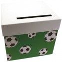 Urne carton TERRAIN Football verte