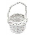 PETIT Panier en saule, petit modèle 11,5cm BLANC