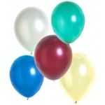 Grand sachet 100 ballons nacrés, 30 cm, multicolores