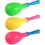 Maxi Maracas plastique colorée (par 1)