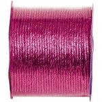 Bobine carton 20M Cordon Armé métallisé, Fuchsia brillant