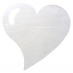 Paquet 50 SETS de Table Coeur, blanc