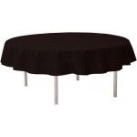 Nappe RONDE en intissé 240 CM Ø, luxe OPAQUE RONDE, en NOIR