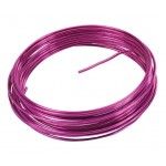 Fil aluminium souple 5m, fuchsia