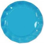 Chaks 45UY, Lot de 5 grandes sous-assiettes de présentation 32,4cm Turquoise