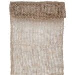 SANTEX 4891-25-30, Chemin de table Jute éco, Naturel