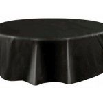 Nappe plastique RONDE Ø, en Noir RONDE