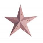 Party Pro 50251S, Lanterne étoile rose, 30 cm