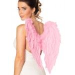 Ailes d'ange 50cm en plumes ROSES