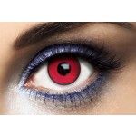 P'TIT Clown re55516 - Lentilles de contact (sans correction) , Manson, œil rouge cerclé noir, la paire