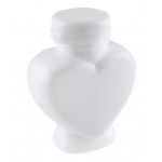 SANTEX 5653-1, Lot de 4 Bulles de savon en forme de Coeur, blanc