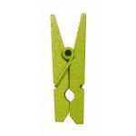 Sachet de 24 MINI pinces en bois, Vert