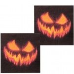 Sachet de 20 Serviettes CITROUILLE horreur 33x33cm