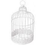 Chaks 80241, Tirelire Cage métal Ronde blanche vintage