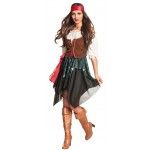 Déguisement pirate FEMME L, Luxe adulte