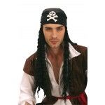 PERRUQUE pirate Homme (avec bandana)