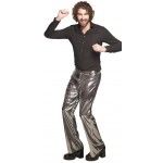 PANTALON DISCO Argent adulte