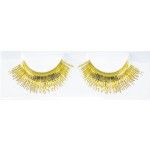 Party Pro 87307812, Faux cils lametta, Or