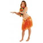 Party Pro 87324907, Jupe Hawaï orange 45 cm