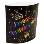 Centre de table LED Joyeux Anniversaire CHIC 16,2cm lumineux