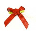 Sachet 10 Boutonnières avec Fleurs sur épingle, Rouge