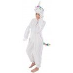 Chaks C1096164, Déguisement peluche Licorne blanche 164 cm, adulte