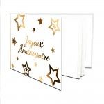 LIVRE d'Or Anniversaire PARTY, BLANC/Or