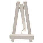 Petit chevalet bois 10CM luxe avec ficelle, Blanc