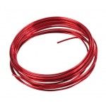 Fil aluminium souple 5m, Rouge