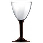 20 Grands verres à Eau, pied chocolat