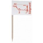 Sachet de 144 petits drapeaux marque-steak, Saignant