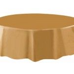 Nappe plastique RONDE Ø Or mat RONDE