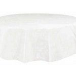 Nappe plastique RONDE Ø blanche RONDE