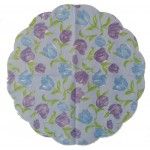 DESTOCKAGE, Sachet de 20 sous-assiettes ronds bleu/lilas 34cm