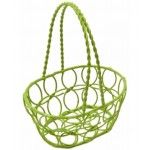 Panier ovale MÉTALLIQUE 13cm Vert