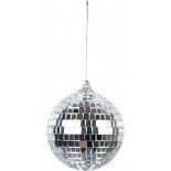 Set de 6 Boules disco à facettes Argent 8 cm