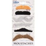 Set de 6 moustaches coloris naturels