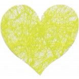 Chaks 0214-11, Sachet de 100 Coeurs Romance, Vert lime