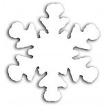 Chaks 0217-97, Sachet de 14g de Flocons Holographiques 2cm, Blanc
