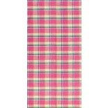 Chaks 0976, Chemin de Table Madras en lin, Fuchsia