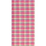 Chaks 0976, Chemin de Table Madras en lin, Fuchsia