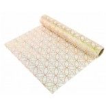 Chaks 0999-81, Chemin de table romance Géométrique CERCLE 5m, métal Or