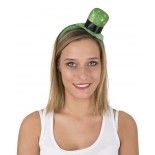 P'TIT Clown re10056 - Serre tête mini chapeau haut de forme Saint Patric