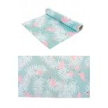 Chaks 10256, Chemin de table TISSU Flamants Roses 5m