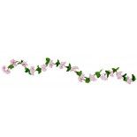 Chaks 10351-04, Guirlande Fleurs de Cerisier artificielles 220cm, Rose