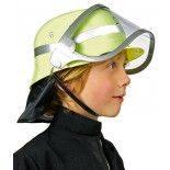 Chaks 10 541908, Casque pompier jaune avec visière enfant